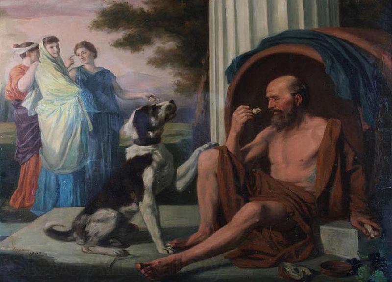 unknow artist Oil painting of Diogenes by Pugons Spain oil painting art
